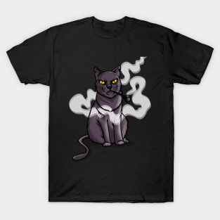 Smoking cat T-Shirt